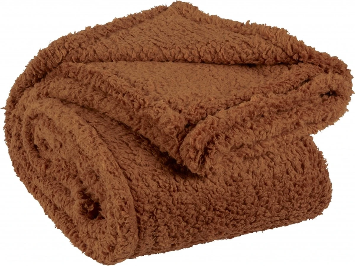 Unique Living Plaid Teddy - Polyester - Bruin - 150 X 200 X 0 Cm (BxHxD) 1 Unique Living Plaid Teddy - Polyester - Bruin - 150 X 200 X 0 Cm (BxHxD)