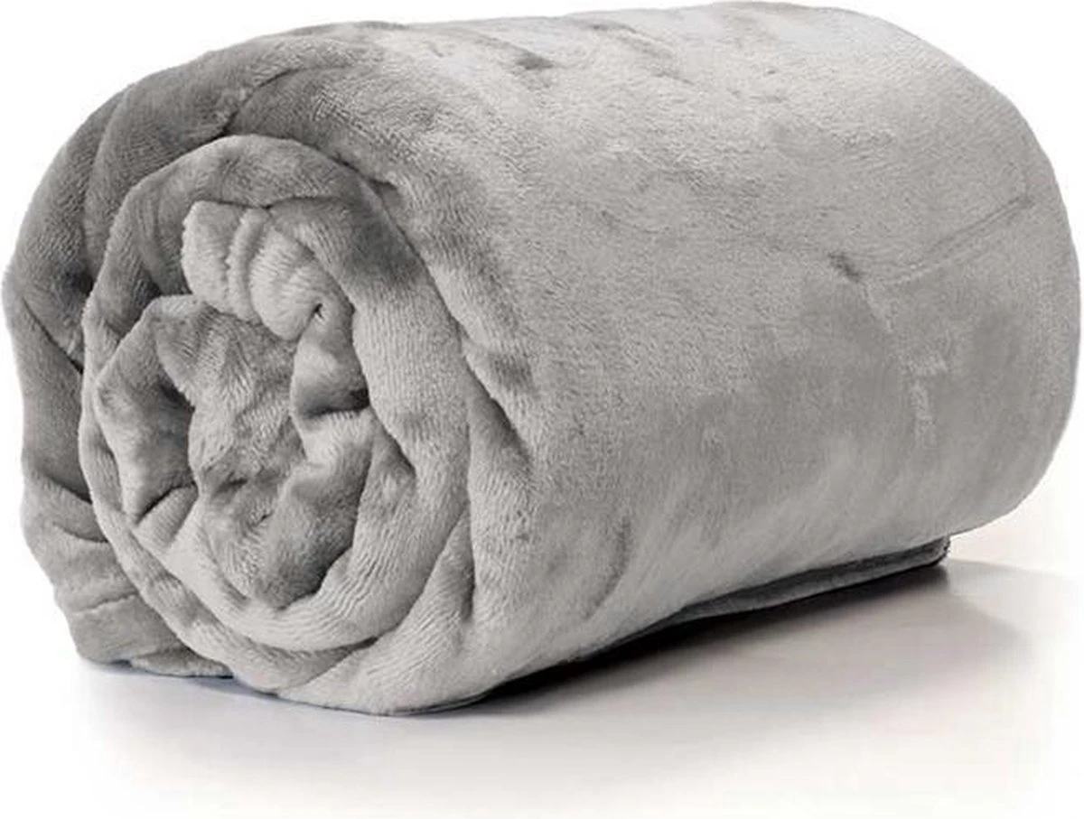 Unique Living Plaid Enzo Grijs 130 X 180cm 2 Unique Living Plaid Enzo Grijs 130 X 180cm - Afbeelding 2