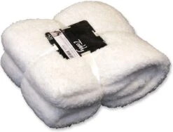Unique Living Plaid Teddy - 150x200 Cm - Wit