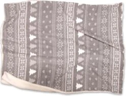 Unique Living Wonderful - Fleece - Plaid - 130x160 Cm - Grey