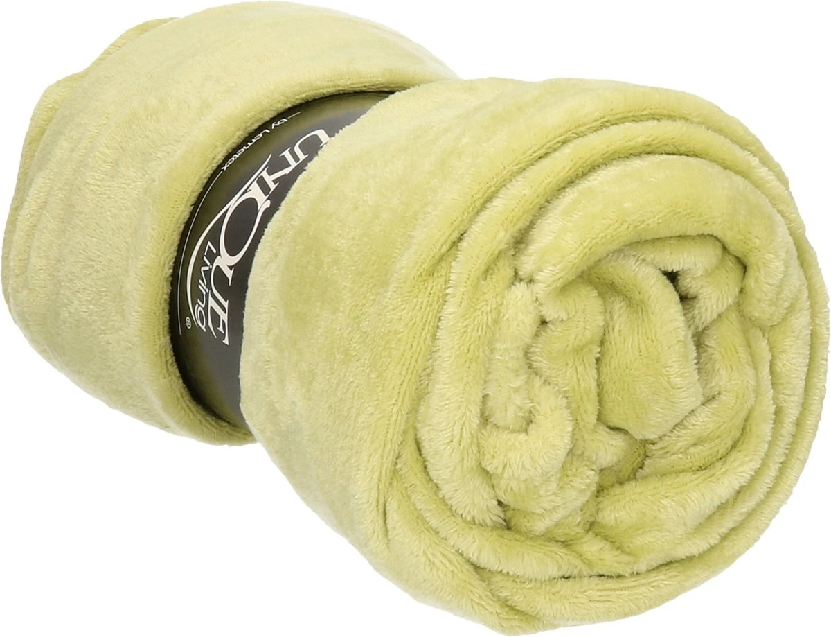 Unique Living - Enzo Plaid 130x180cm Nile Green 1 Unique Living - Enzo Plaid 130x180cm Nile Green