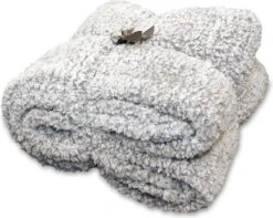 Unique Living Knut - Fleece Plaid - 150x220 Cm - Grey