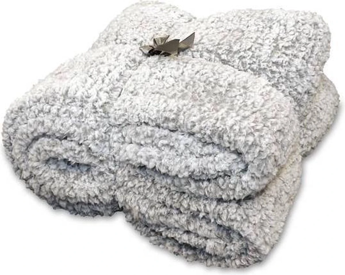 Unique Living Knut - Fleece Plaid - 150x220 Cm - Grey 1 Unique Living Knut - Fleece Plaid - 150x220 Cm - Grey