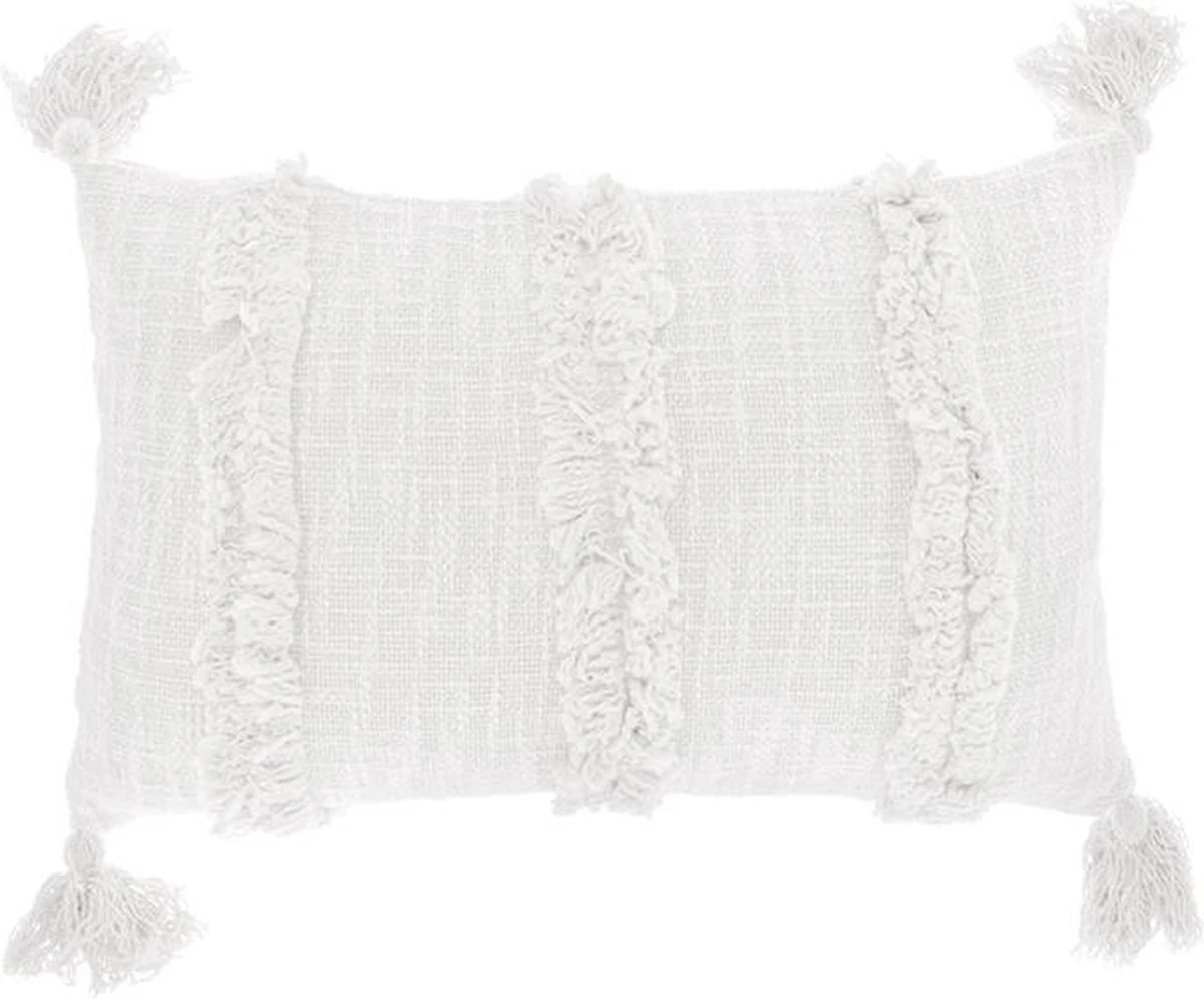 Unique Living - Kussen Palma 30x50cm White 1 Unique Living - Kussen Palma 30x50cm White