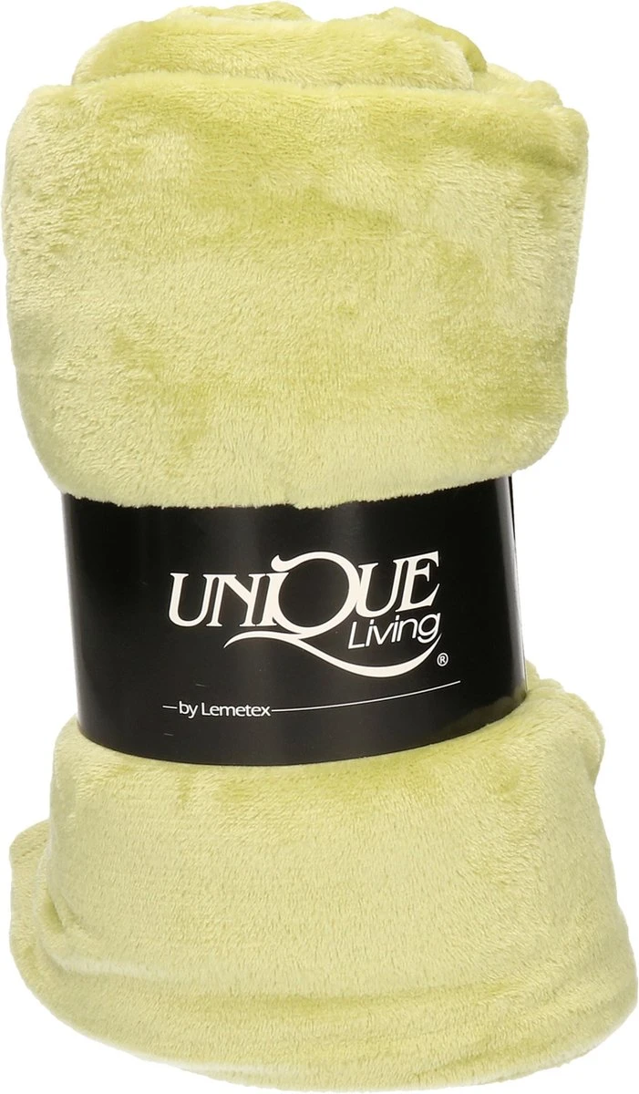 Unique Living - Enzo Plaid 130x180cm Nile Green 2 Unique Living - Enzo Plaid 130x180cm Nile Green - Afbeelding 2