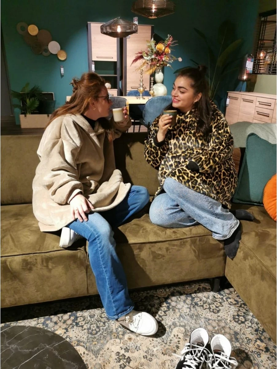 Unique Living Trui Hoodie - Polyester - Bruin - 70 X 50 X 87 Cm (BxHxD) 3 Unique Living Trui Hoodie - Polyester - Bruin - 70 X 50 X 87 Cm (BxHxD) - Afbeelding 3