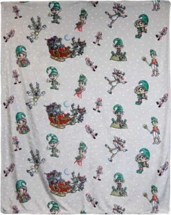 Unique Living - Plaid Natale 150x200cm Dessin 1