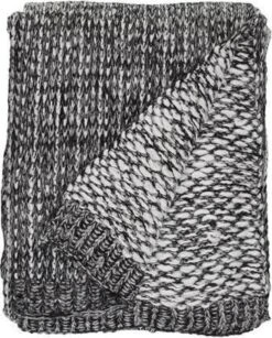 Unique Living Luc - Plaid - 130x160 Cm - Zwart