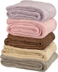 Unique Living Woonexpress Justin - Plaid - Polyester - 150 X 200 Cm - Bruin - Polyester - 150 X 200 Cm - Bruin -Unique Living 968x1200